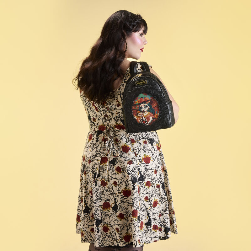 Loungefly Día de los Muertos La Catrina Photo Insert Mini Backpack LFlifestyle2 view 3